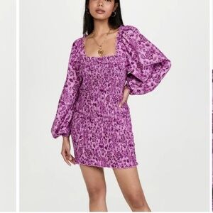 Free People Smock it to me purple Dress Small